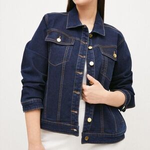 Karen Millen  Plus Size Denim Classic Western Jacket